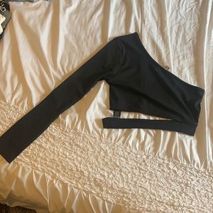 black ASOS crop top never worn